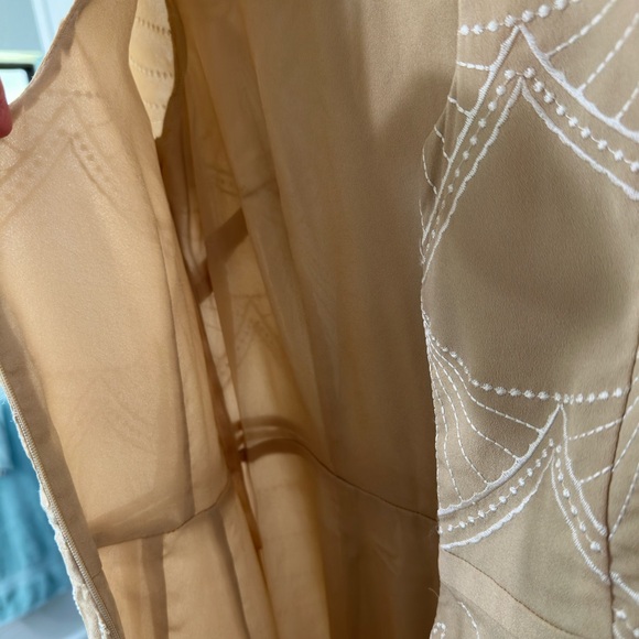 Antonio Melani Classy lined zip dress kaki color excellent preowned sz2 Party - Picture 11 of 16